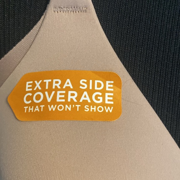 Warner’s Tan 36B Bra Wire Free No Side Effects Extra Side Coverage NWT - Picture 7 of 9